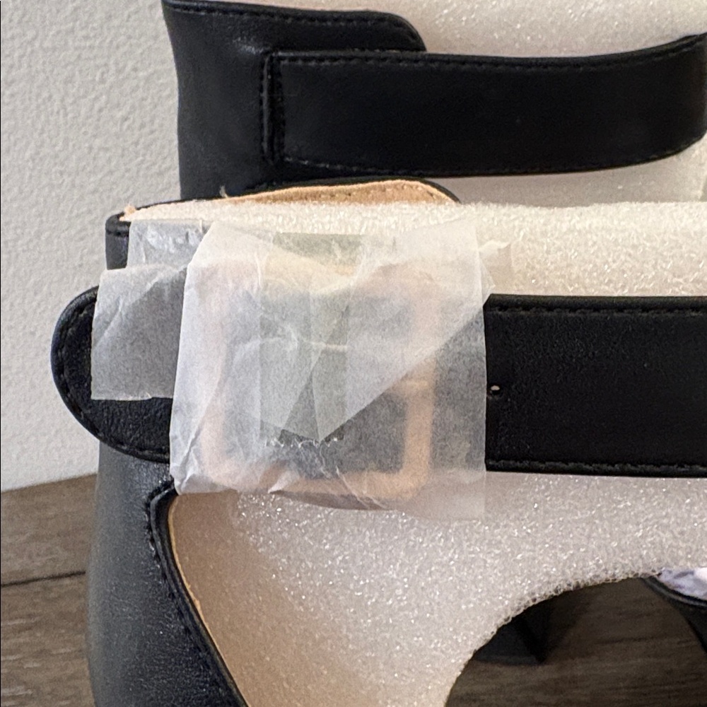 NIB [Lurnyet] Dreamer Black Platform Ankle Strap Platform Chunky Heels Women’s 7 - Picture 10 of 12